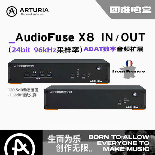 AudioFuse X8 IN/OUT 专业ADAT声卡扩展接口专业录音棚工作室声卡