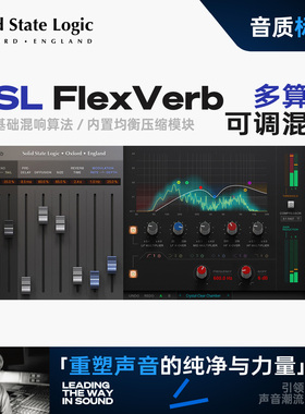 SSL FlexVerb混响插件正版授权人声乐器空间混音效果处理音乐制作