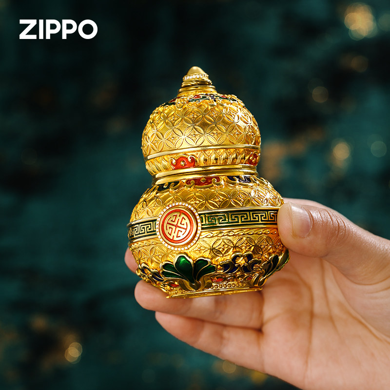 zippo福禄四海葫芦摆件打火机