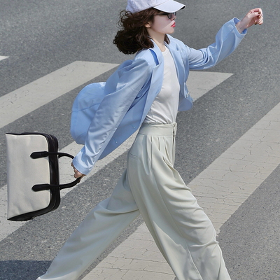 ELLE法式高级感休闲裤女