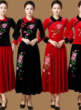 高档广场舞服装女秋冬新