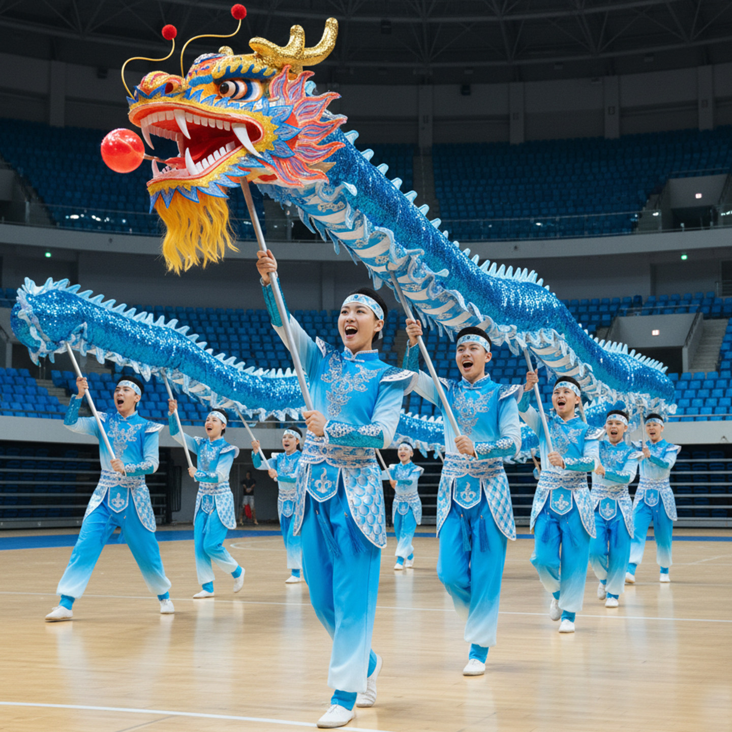 高档2026新款中国风打鼓演出服装男女开场舞龙成人腰鼓鼓舞舞蹈锣
