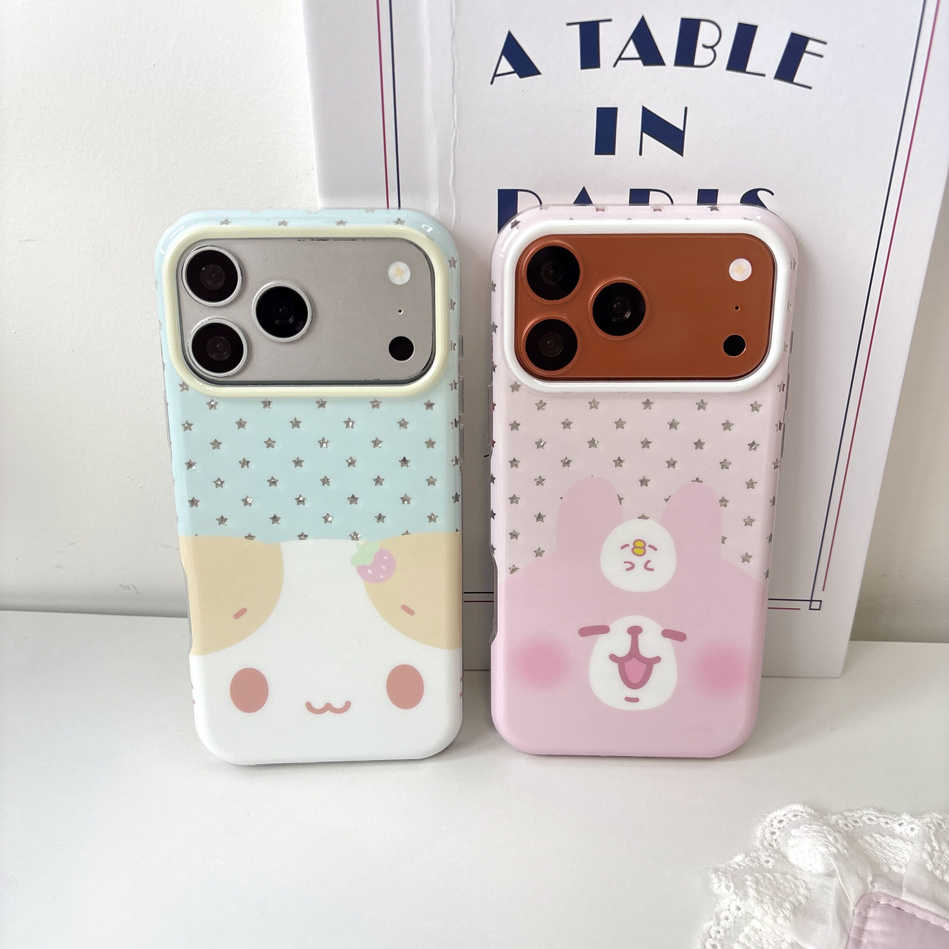 日韩星星棉花糖猫适用苹果手机壳