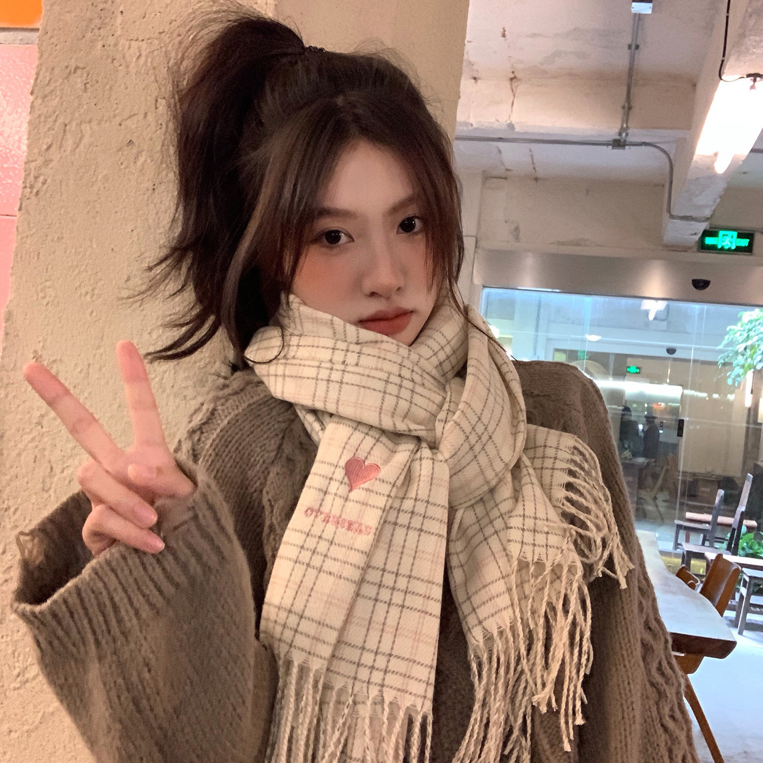 CarinKaty羊绒围巾冬季百搭
