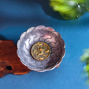 陕西博物馆文创西安历史博物馆银碗海兽碗冰箱贴旅行伴手礼冰箱贴