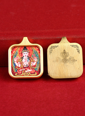 八大守护神太钢唐卡吊坠