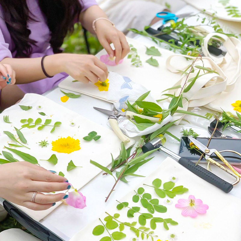大容量手提袋植物敲拓染帆布包材料包套装幼儿园diy印染锤拓印,包装,无纺布包装袋,淘宝优惠券,粉丝福利购,淘宝优惠卷