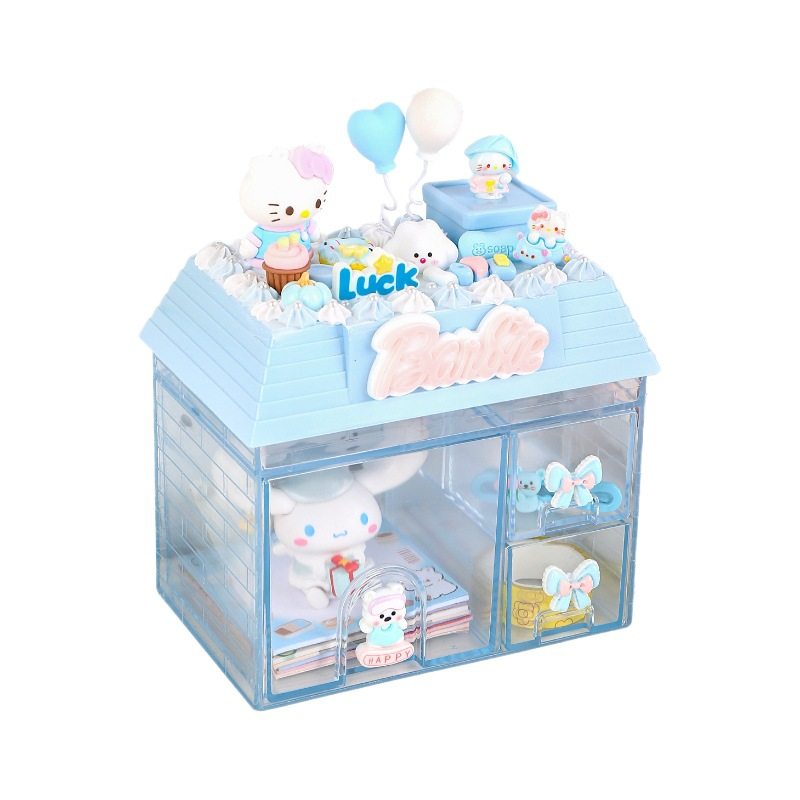 新款儿童手工diy小房子收纳盒少女创意多功能桌面笔筒学生ins盲盒,玩具/童车/益智/积木/模型,其他人偶玩具,淘宝优惠券,粉丝福利购,淘宝优惠卷