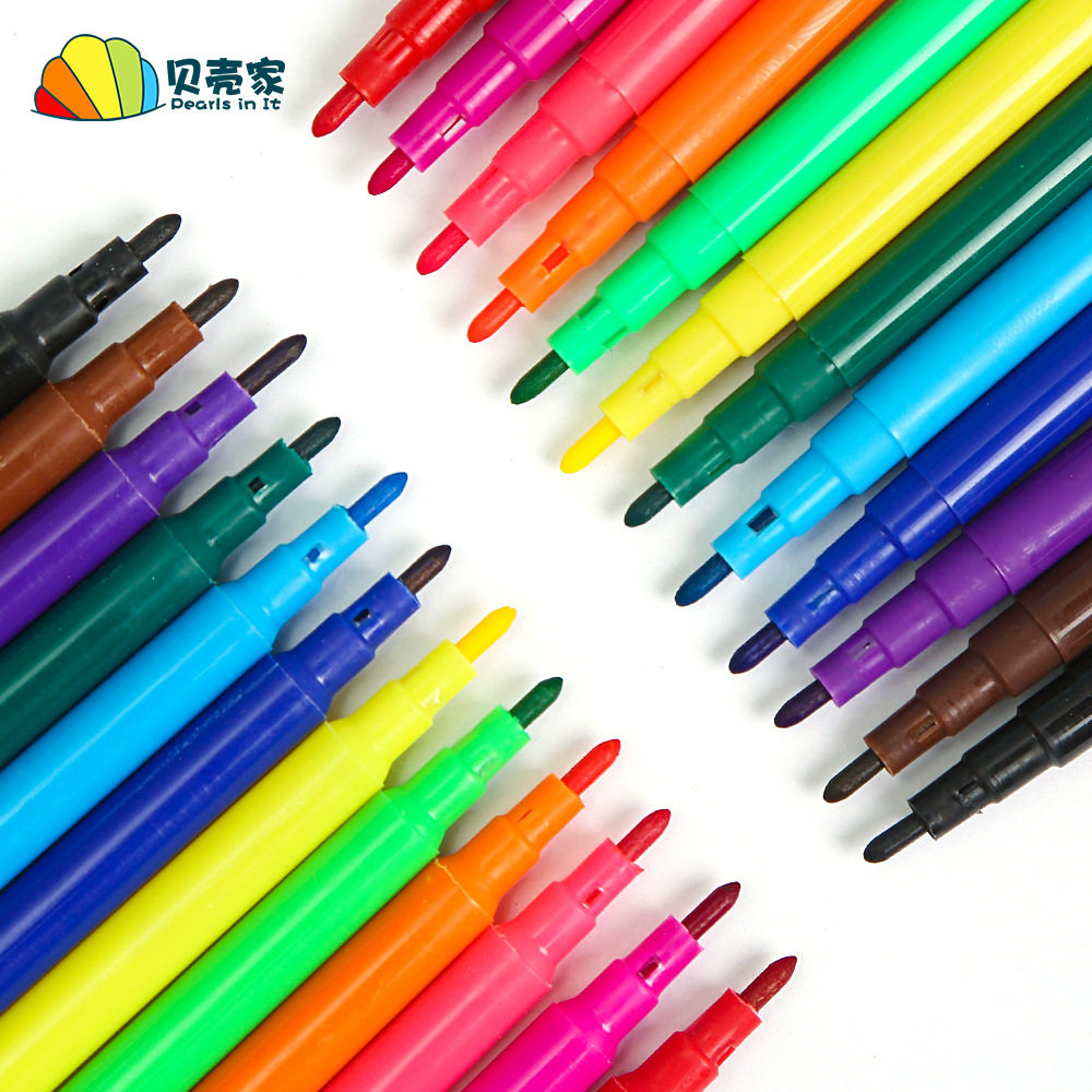 12色6色迷你涂鸦水彩笔幼儿园可水洗美术画画笔儿童彩色diy画笔,文具电教/文化用品/商务用品,水彩笔,淘宝优惠券,粉丝福利购,淘宝优惠卷