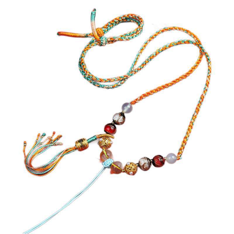 新款唐卡绳手工编织配挂绳民族风文玩复古吊坠挂绳藏式项链绳,饰品/流行首饰/时尚饰品新,银饰项链,淘宝优惠券,粉丝福利购,淘宝优惠卷