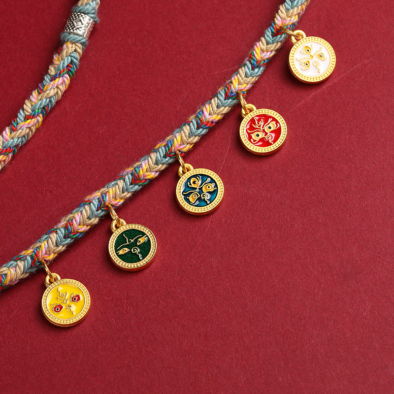 手工编织藏式吊坠项链绳手搓棉五路财神项链唐卡文玩天珠挂件绳,饰品/流行首饰/时尚饰品新,银饰项链,淘宝优惠券,粉丝福利购,淘宝优惠卷