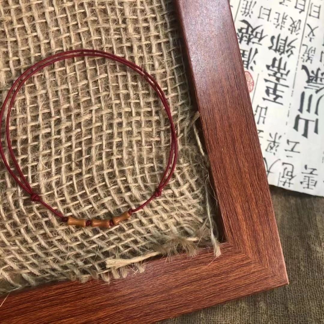 小红书同款ins百搭桃木竹节红绳编织手链女上岸礼物情侣闺蜜,饰品/流行首饰/时尚饰品新,银饰手链,淘宝优惠券,粉丝福利购,淘宝优惠卷