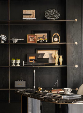 现代轻奢样板间装饰品仿真书装饰画书房书柜展厅组合搭配摆件软装