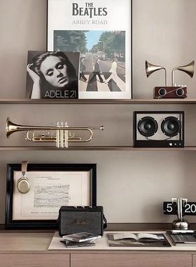 【音乐主题】电视柜办公室背景墙架子音响装饰画现代装饰品摆件