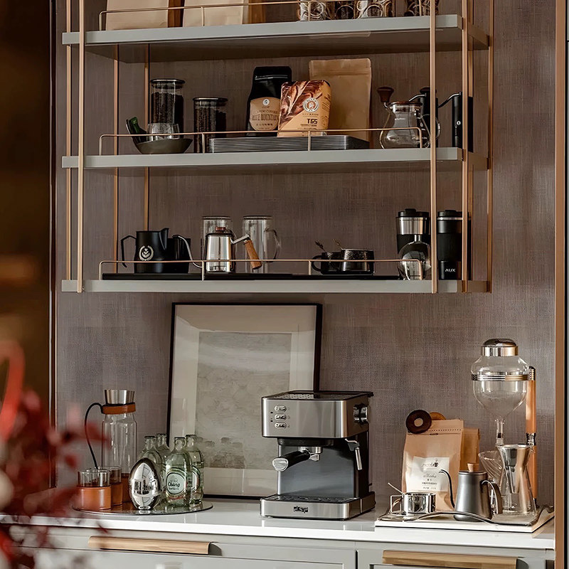 八度空间现代轻奢咖啡厅餐厅边柜咖啡机手冲壶密封罐组合饰品摆件,家居饰品,装饰摆件,淘宝优惠券,粉丝福利购,淘宝优惠卷