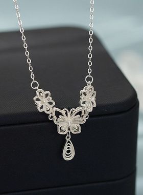 气质项链阿宝设计感蝴蝶清新999