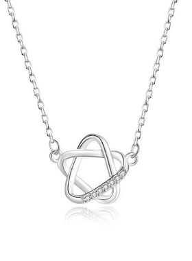 缠绕气质999五角星轻奢小众链项链百搭S星星镂空阿宝锁骨足银甜美