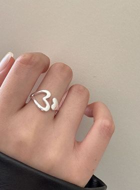 J5265925纯银女时尚镂空桃开口