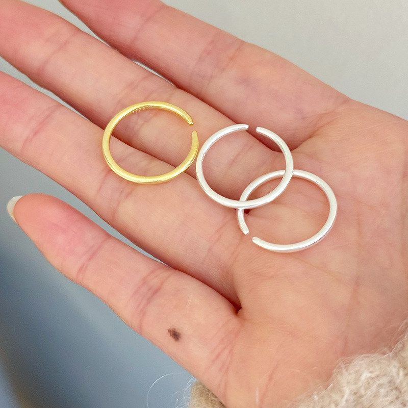 小巧9255879戒指开口简约款光圈