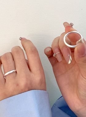 素圈雾面小众足银可女高级感999