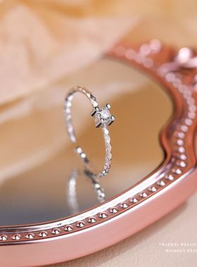 简约时尚戒指指环百搭食指戒开口