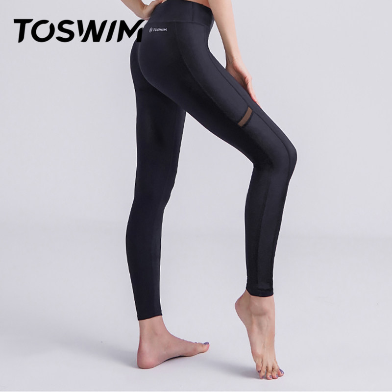 TOSWIM女士分体防晒运动瑜伽长裤图片