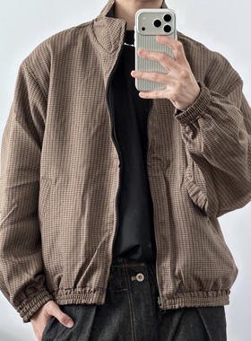 「双面回忆」复古千鸟格夹克54547 秋冬老钱英伦大衣CCD自由商店
