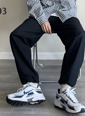 003微锥束绳西裤14406 日系宽松街头cityboy休闲裤潮CCD自由商店