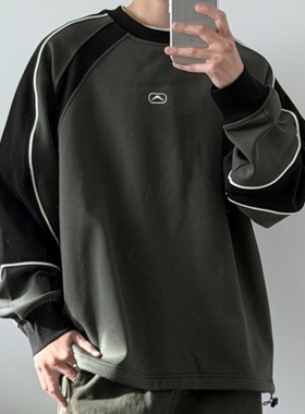 「城市街头」插肩袖赛车加绒卫衣54379 秋冬加绒运动CCD自由商店