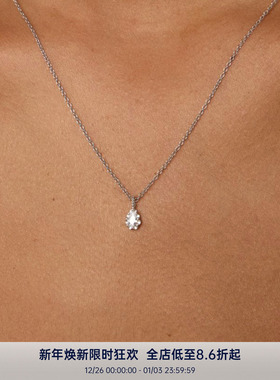 PAUSA ANN s925 小众设计花边高火彩水滴钻百搭轻奢项链