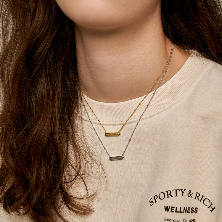 PAUSAANN原创设计横条项链女