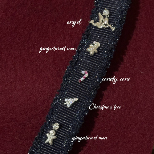 PAUSA ANN s925 圣诞系列 姜饼人天使小众设计精致感耳钉