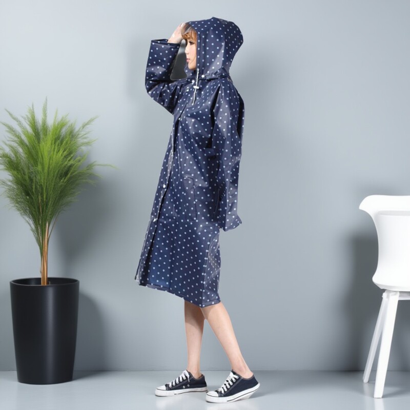 EVA雨衣加厚雨衣时尚可
