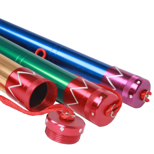 扬琴琴竹筒高档琴竹筒琴键子筒加大号全铝抗摔抗压可装1-4付琴竹