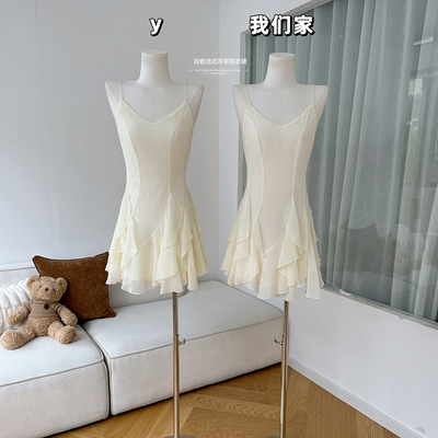 小个子春季裙子女新款短款白法式