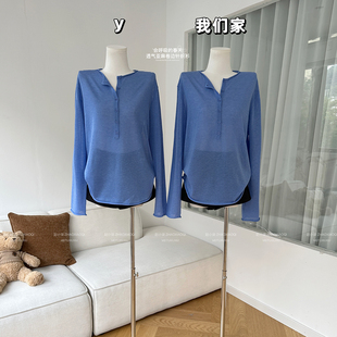 奢肤透气天丝亚麻卷边针织衫 柒月末 通勤党bi入 春天 会呼吸