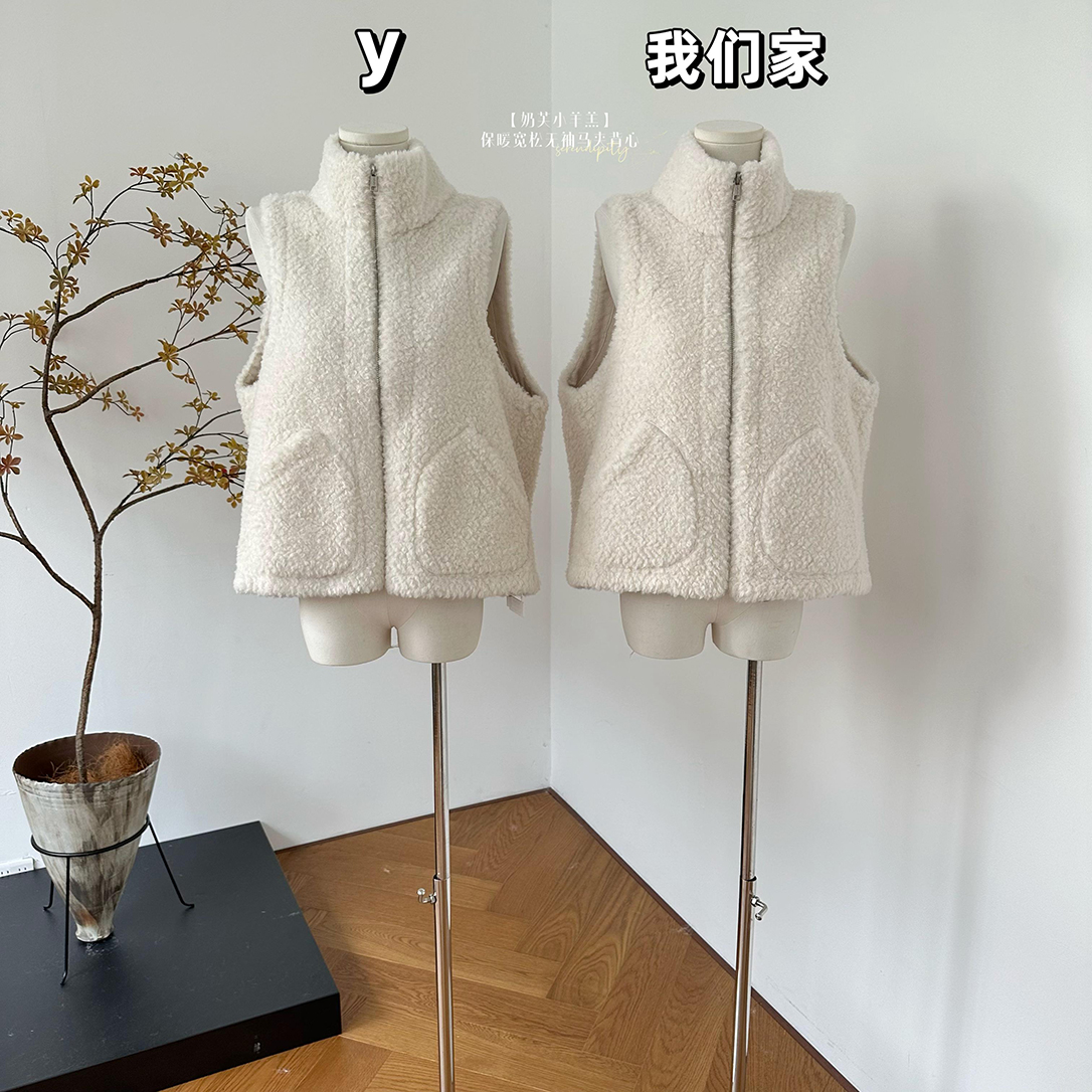 宽松无袖马夹背心外套女