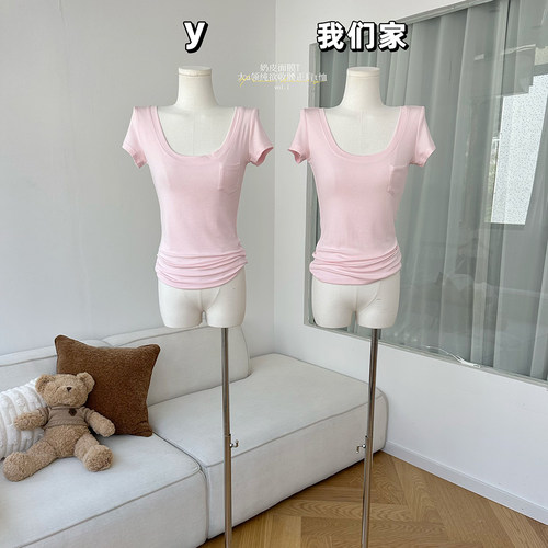 奶皮面膜T纯欲t恤短袖