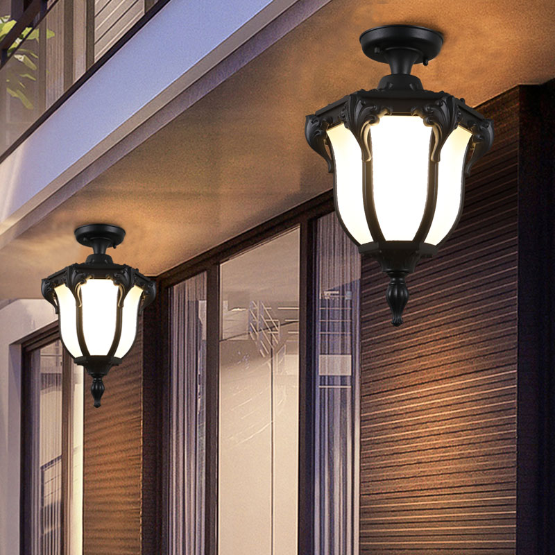 户外庭院吸顶灯防水室外屋檐led