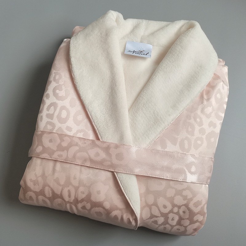 奢华提花双层浴袍秋冬加绒加厚保暖睡袍男女情侣家居晨袍月子服,女士内衣/男士内衣/家居服,睡袍/浴袍,淘宝优惠券,粉丝福利购,淘宝优惠卷