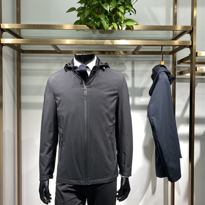秋季新品男士夹克上衣可脱卸帽