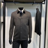 男士 赔钱断码 处理秋冬新品 翻领毛呢派克服商务休闲羊毛外套领佐