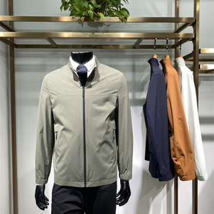 26年新品四面弹男士立领夹克上衣商务休闲春季短款外套领佐诺依
