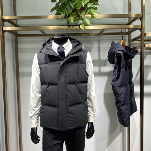 领佐诺依五防面料男士羽绒马甲