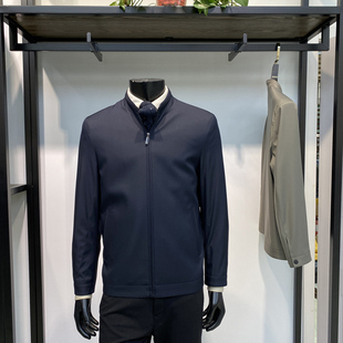 立领夹克上衣商务休闲外套领佐诺依 男士 专柜品质25年秋季 新品