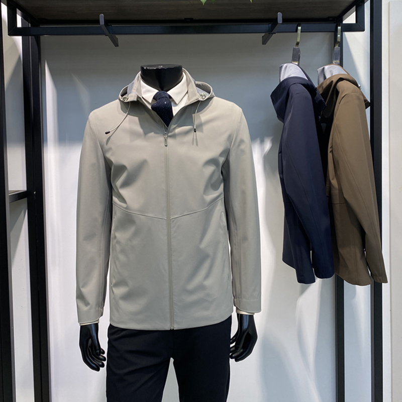 领佐诺依可拆卸帽秋季男士夹克