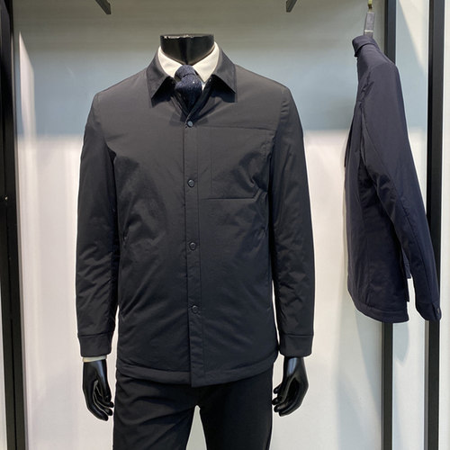 领佐诺依商务休闲翻领羽绒服