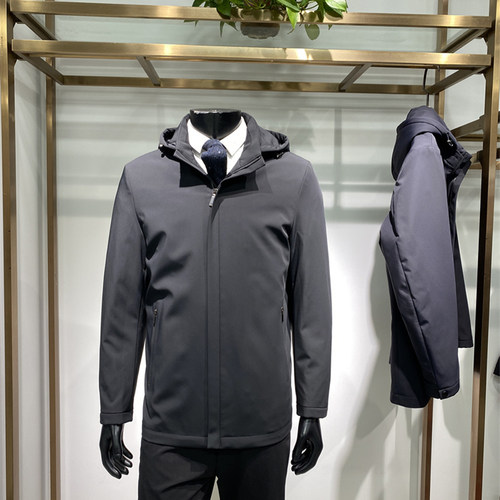 冬季新品男士帽子可拆卸羽绒服