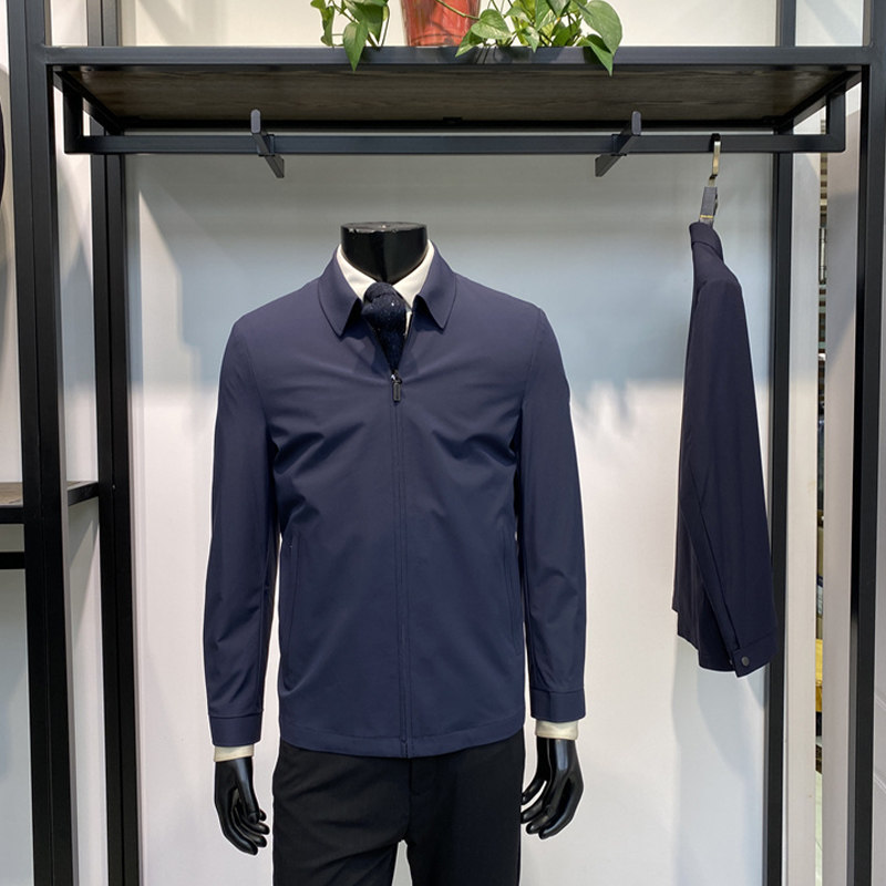 弹力无里衬25秋季新品男士翻领夹克上衣商务休闲行政外套领佐诺依,男装,夹克,淘宝优惠券,粉丝福利购,淘宝优惠卷