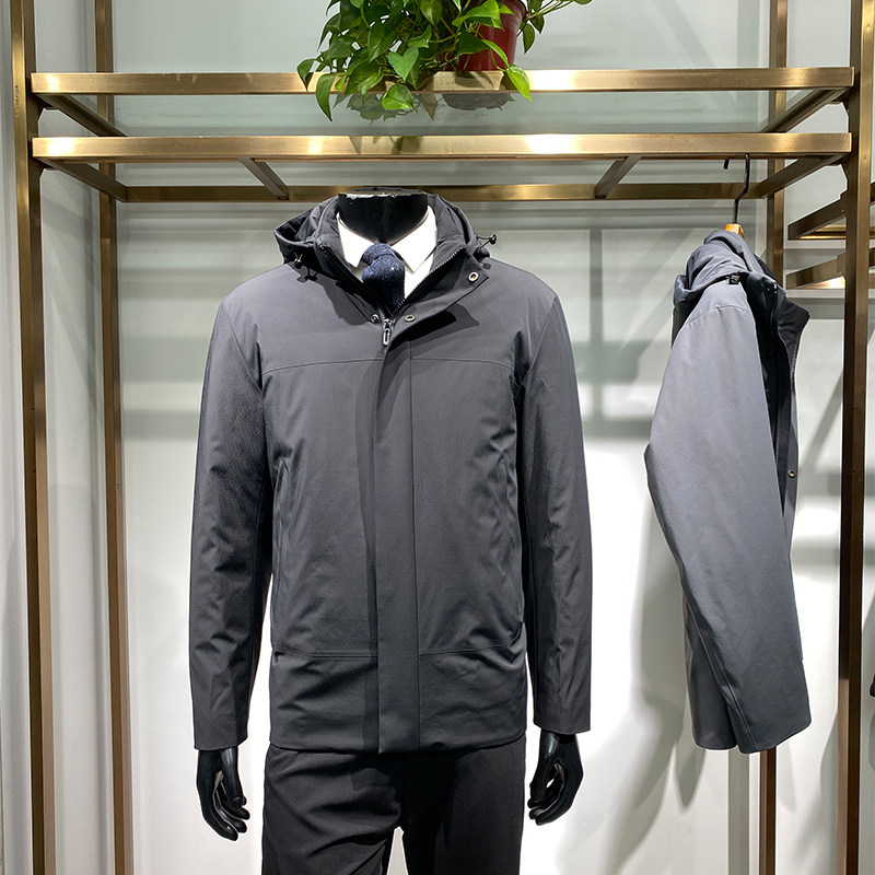 鹅绒填充男士牛奶丝羽绒服冬季新品商务保暖外套鹅绒服领佐诺依,男装,羽绒服,淘宝优惠券,粉丝福利购,淘宝优惠卷